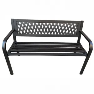 Ak furniture Zahradní lavička KALIA černá