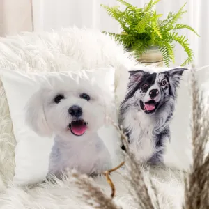 Obliečka na vankúš ANIMAL 77 biela / čierna