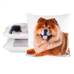 Obliečka na vankúš ANIMAL 73 biela / svetlohnedá