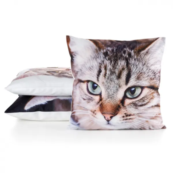 Obliečka na vankúš ANIMAL 67 biela / hnedá