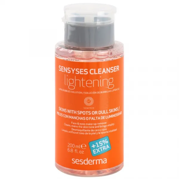 Sesderma Sensyses Cleanser Lightening odličovač make-upu pre pleť s hyperpigmentáciou 200 ml