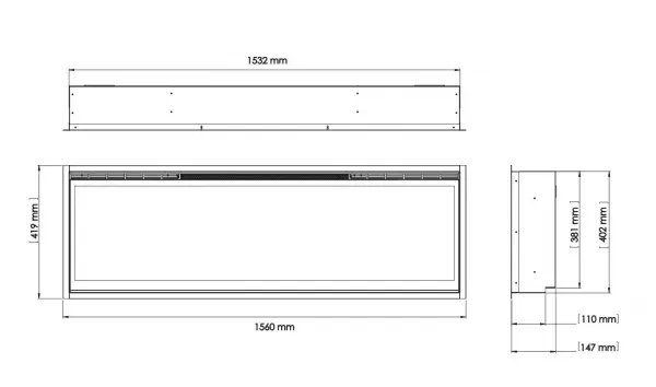 Dimplex Ignite EVOLVE 60" ECO LED - elektrický krb