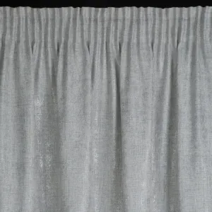 SivýdekoračnýzávessjemnýmleskomŠírka:140cm|Dĺžka:280cm