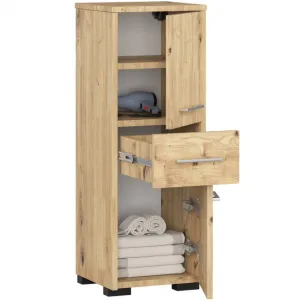 Ak furniture Koupelnová skříňka FIN dub artisan