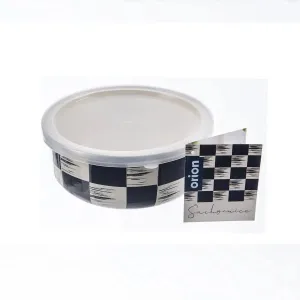 Miska smalt ŠACHOVNICA Lem+UH viečko pr. 15,5 cm