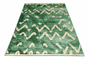 ModernýzelenýkoberecsoriginálnymzlatýmvzoromŠírka:80cm|Dĺžka:150cm56489_115816