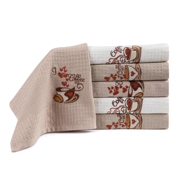 Sada vaflových utierok KÁVA 40 x 60 cm 6 ks