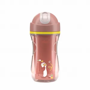 CHICCO Hrnček Sport so slamkou pink, 14m+