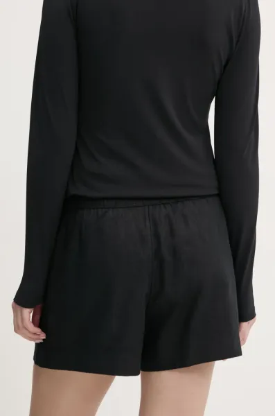 Ľanové šortky Abercrombie & Fitch