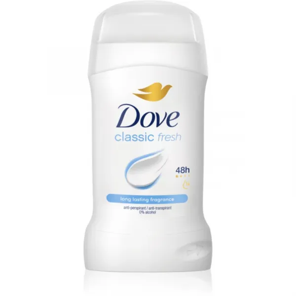 Dove Classic Fresh tuhý antiperspirant 50 ml 1ks
