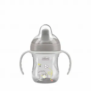 CHICCO Hrnček Training s držadlami grey, 6m+