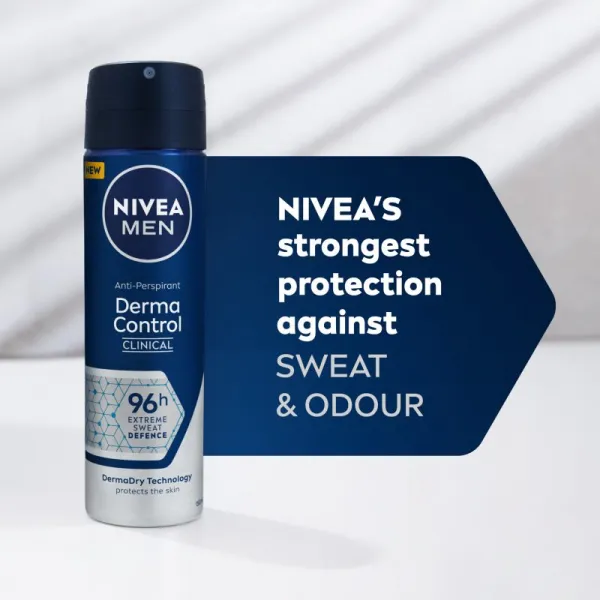 NIVEA MEN Derma Dry Control antiperspirant v spreji 150 ml