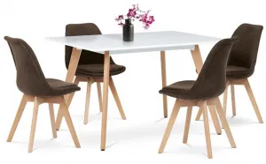 AUTRONIC jedálenská stolička CT-751 BR2 hnedá