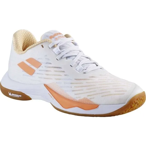 Babolat SHADOW TOUR 5 W Dámska bedmintonová obuv, biela, veľkosť 41
