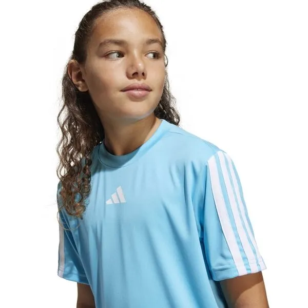 adidas JERSEY ESSENTIALS LOGO KIDS Detské tréningové tričko, svetlomodrá, veľkosť