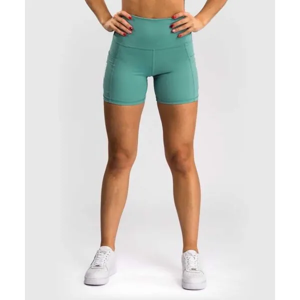 Venum ESSENTIAL WOMEN'S BIKE SHORTS Dámske kraťasy, zelená, veľkosť