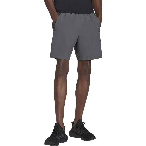 adidas TR-ES PIQ 3SHO Pánske šortky, tmavo sivá, veľkosť S 7"