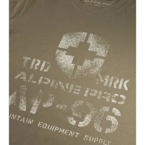 ALPINE PRO MERES Pánske tričko, tmavo zelená, veľkosť