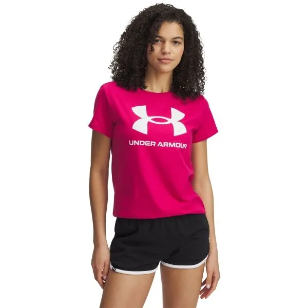 Under Armour LIVE SPORTSTYLE GRAPHIC SS Dámske tričko, ružová, veľkosť S