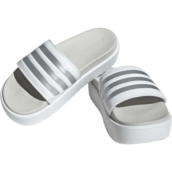 adidas ADILETTE PLATFORM Dámske šľapky, biela, veľkosť 38