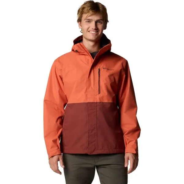 Columbia HIKEBOUND JACKET Pánska vodoodolná bunda, oranžová, veľkosť