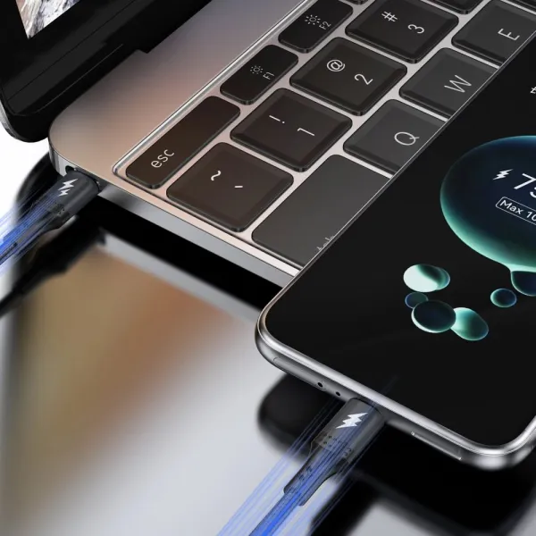 DUDAO L3CC USB-C 60W Odolný opletený kábel 2m