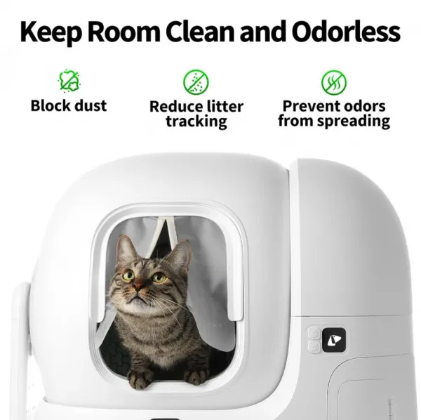 Petkit magnetická protiprachová clona 2.0 pre automatickú mačaciu toaletu