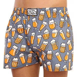 Pánske trenírky Styx art klasická guma nadrozmer pivo (E1357) 3XL