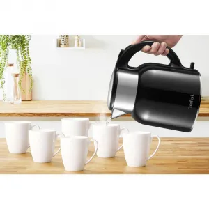 Rýchlovarná kanvica Tefal Thermo Protect XL KO1908E0 Nerezová/Čierna