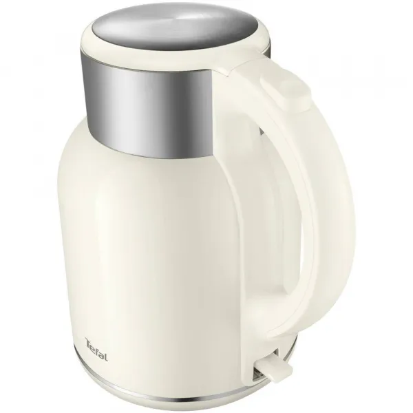 Rýchlovarná kanvica Tefal Thermo Protect XL KO190AE0 Nerezová/Biela