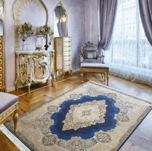 Koberec Exkluzívny Qum Silk 02 modrý