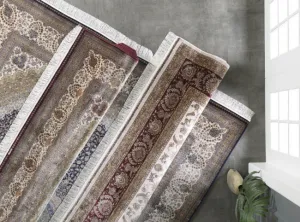 Koberec Exkluzívny Qum Silk 02 čevený