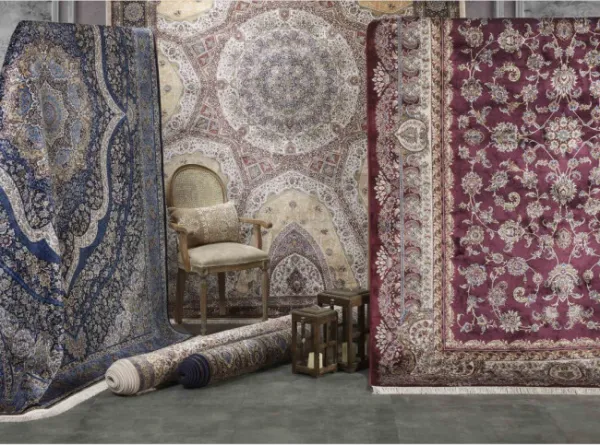 Koberec Exkluzívny Qum Silk 08 červený