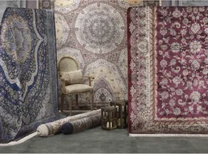 Koberec Exkluzívny Qum Silk 08 červený