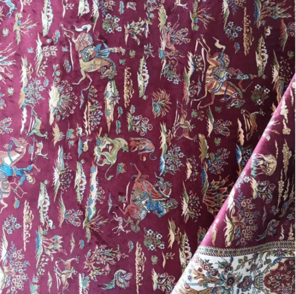 Koberec Exkluzívny Qum Silk 10 červený