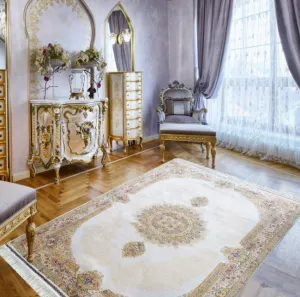 Koberec Exkluzívny Qum Silk 03 krémový
