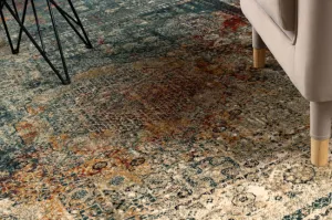 Koberec OMEGA MAMLUK Rozeta vintage smaragdový
