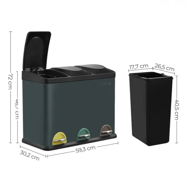 Recyklačný odpadkový kôš LTB45G