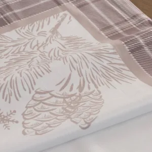Obrus HOLLY 03 - biely / béžovy