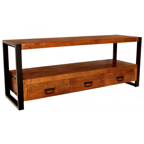indickynabytok.sk - TV stolík Retro 150x60x45 indický masív mango
