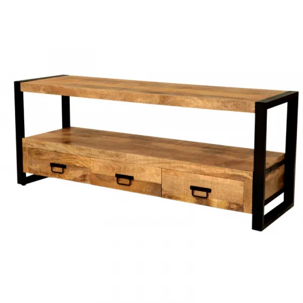 indickynabytok.sk - TV stolík Retro 150x60x45 indický masív mango