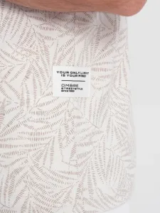 Trendy tričko pre mužov béžové
