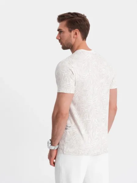 Trendy tričko pre mužov béžové