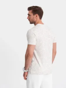 Trendy tričko pre mužov béžové