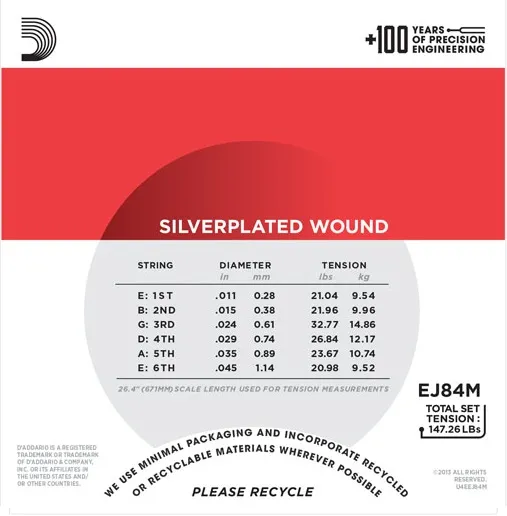 D'Addario EJ84M