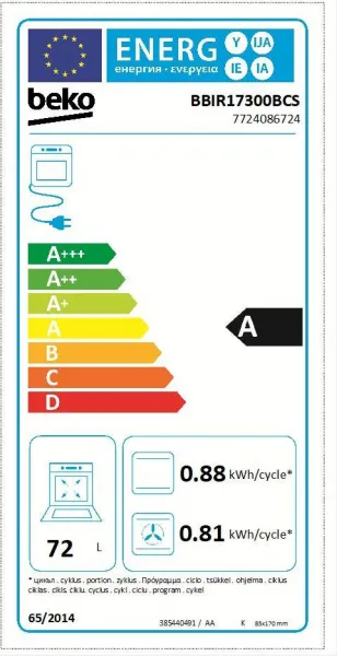 VSTAVANÁ RÚRA BEKO BBIR17300BCS