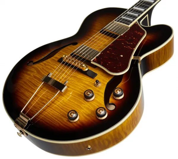 Ibanez AF95FM-AYS Antique Yellow Burst Semiakustická gitara
