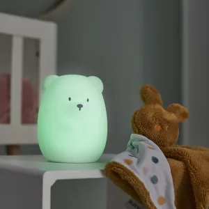 NATTOU Svetielko nočné silikónové medvedík veľké 16 cm