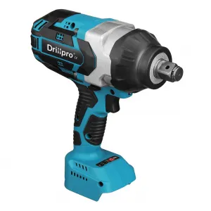 Drillpro Elektrický bezuhlíkový rázový kľúč gola 3/4" 2000 N.M s veľkým krútiacim momentom pre ťažké podmienky práce, kompatibilný s batériami Makita18V