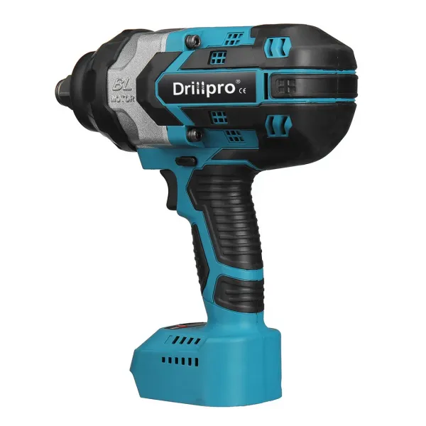 Drillpro Elektrický bezuhlíkový rázový kľúč gola 3/4" 2000 N.M s veľkým krútiacim momentom pre ťažké podmienky práce, kompatibilný s batériami Makita18V
